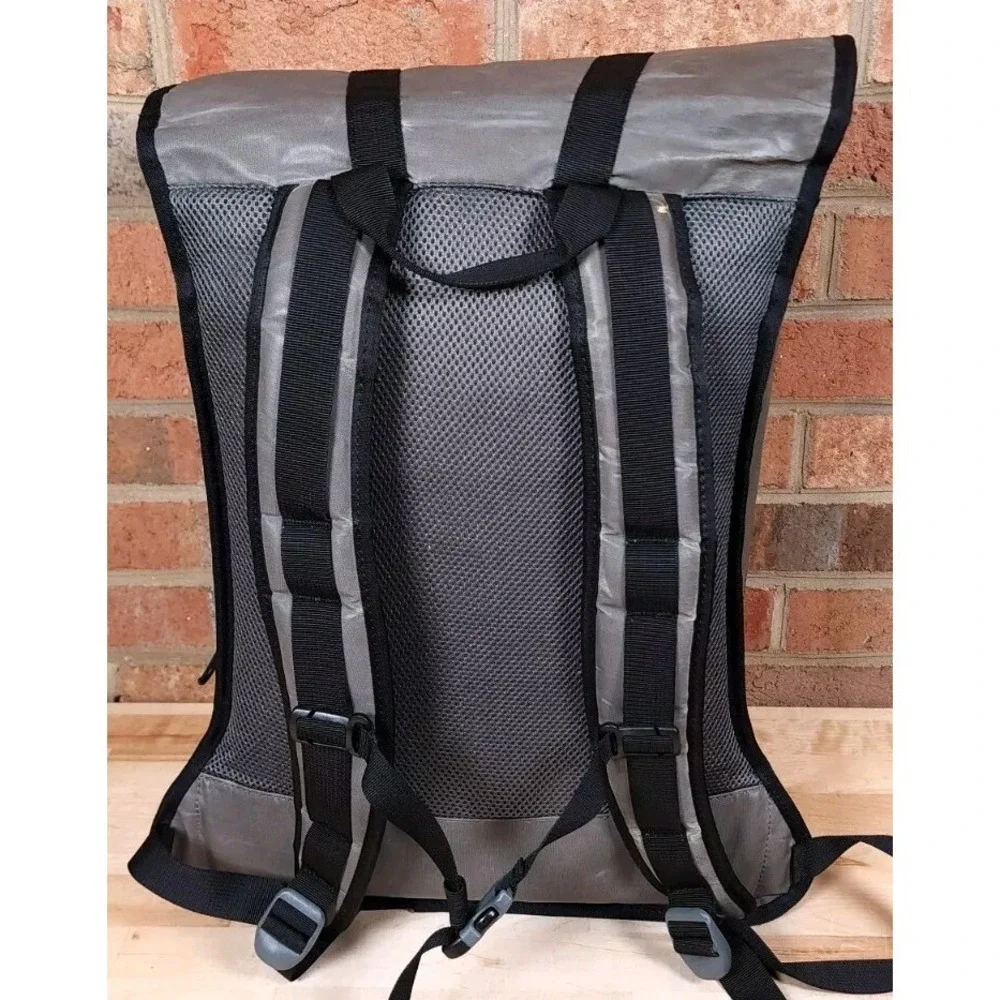 Mountain Khakis MK Flap Over Backpack Travel Laptop Bag Travel Gray